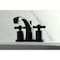 Kingston Brass KS4940ZX 8" Widespread Bathroom Faucet, Matte Black KS4940ZX - alternate 4